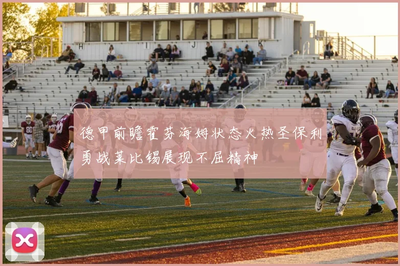 德甲前瞻霍芬海姆状态火热圣保利勇战莱比锡展现不屈精神